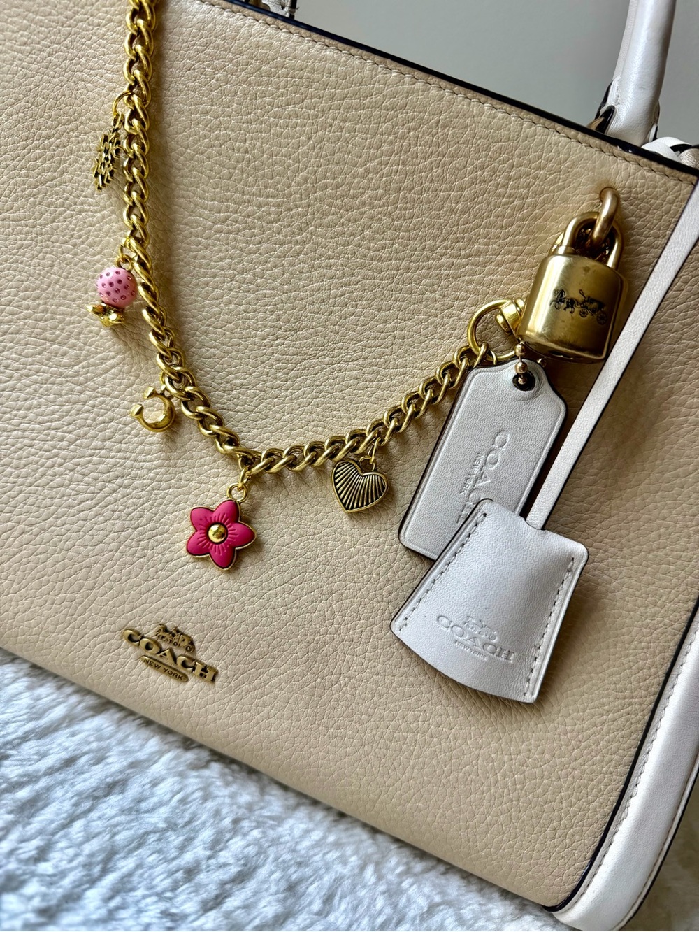 Coach Zoe Carryall bag with chain charm - Picture 4 of 15